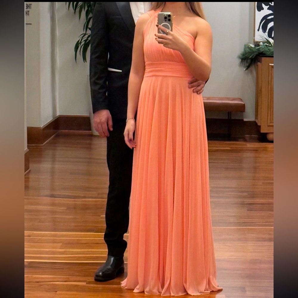 Azazie Charlize Coral dress - Picture 5 of 7